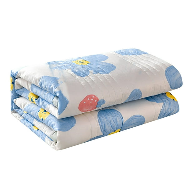 Verano Lavado Acondicionado Colcho Fresco Lavable Delgado 59.06x78.74In, Dormitorio Estudiante Poliéster Nylon Spandex