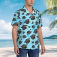 thumbnail image 3 of Sikiie Graduation Hats1 Print Men's Hawaiian Shirt, Summer Beach Button Pocket Short Sleeve T-Shirt,3X-Large, 3 of 7