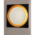 thumbnail image 2 of Floating 1 - Light Gold Leaf And Black Multi Color Steel Mirror, 2 of 5