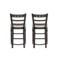 thumbnail image 5 of Linon Durand 24" Indoor Counter Stool, Set of 2, Espresso/Gray, 5 of 13