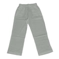 thumbnail image 5 of Xijirk Women Straight Leg Cropped Casual Trousers with Elastic Adjustable Tie Waist Side Storage Pockets Airy Light Soft Relaxed Fit Pants for Daily Beach Home Outdoor Leisure Wear,1GY1,XL, 5 of 6