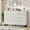 8 Drawer-White, variant on 7 Drawer Dresser, 55" Wide Wooden Storage Chest, Freestanding Horizontal Cabinet with Waterproof Top for Bedroom, Living Room, Entryway
