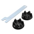 thumbnail image 1 of Graflsoa 2-Piece Blender Gear Set with Removal Tool - Durable Rubber & Iron Replacement Parts for High-Performance Juicers and Blenders, Model 9704230, Black & Silver, 1 of 6