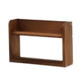 thumbnail image 2 of Estantería flotante de madera para libros, decoración de pared, estante de almacenamiento para dormitorio Marrón 40CMX12CMX20CM, 2 of 9