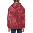 thumbnail image 4 of Hoodies for Teen Girls Boys - Abstract White Red Gold Marble Texture Warm Boys' Fashion Hoodies & Sweatshirts, Boys Girls Kids Clothes Size 14-16 Youth Pullover with Kangaroo Pocket, 4 of 5