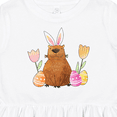 thumbnail image 4 of Inktastic Easter Capybara with Eggs and Flowers Girls Toddler Dress, 4 of 5