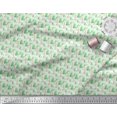 thumbnail image 2 of Soimoi Green Cotton Duck Fabric Shells Ocean Decor Fabric Printed Yard 44 Inch Wide, 2 of 3