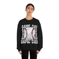thumbnail image 6 of Retro Women's Game Day Baseball Lover Vintage Unisex Pullover Sweatshirt, 6 of 6