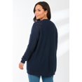 thumbnail image 2 of Catherines Women's Plus Size Shaker Stitch Cocoon Cardigan, 2 of 4