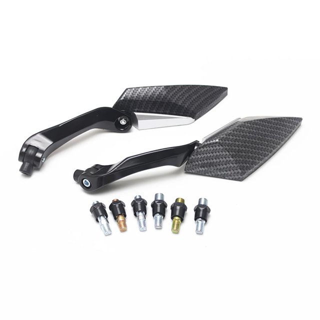 Espejo Universal Para Motocicleta, Espejo Transparente Para Motocicleta, Espejo Izquierdo Y Derecho, Espejo Lateral Ajustable Con 6 Tornillos 2 Uds. matsuzay VI004316-00