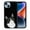Black White Tuxedo Cat, variant on FINCIBO Soft Rubber Protector Cover Case for Apple iPhone 14 6.1" 2022, Black Bombay Kitten Cat