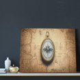 thumbnail image 3 of Naloa Magnetic Old Compass On World Map Print Canvas Bathroom Wall Art,Bathroom Wall Art Decoration, Canvas Poster Prints,Decorative Paintings for Living Room, Bathroom, Kids Room, 3 of 6