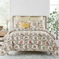 thumbnail image 4 of Levtex Home - Inaya Quilt - Euro Sham Set of 2 - Tile - Ochre and White - Quilt (26x26in.) - Reversible - Cotton, 4 of 4