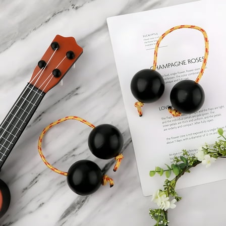 QAYOZ 2 Pairs Kashaka Shaker Musical Instrument African Traditional Musical Instruments Shaker Instrument For Kids Adults Wedding Music Lessons