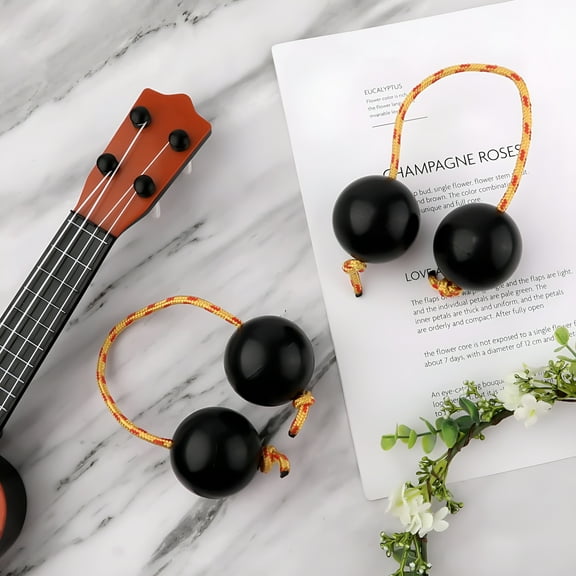 QAYOZ 2 Pairs Kashaka Shaker Musical Instrument African Traditional Musical Instruments Shaker Instrument For Kids Adults Wedding Music Lessons