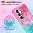 thumbnail image 6 of Glitter Telephone Case for Samsung A15 5g Case Clear Silicone for Women Girls, Cute Gold Cover Samsung Galaxy A15 5g Case Shockproof Aesthetic Durable Bumpers (Pink-Green), 6 of 14