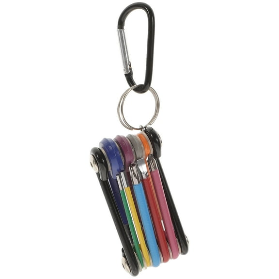 FRCOLOR 1 Set Key Assortment Folding Hexagon Screwdriver Wrench For Furniture Bike,6.14"X2.64"X2.64"