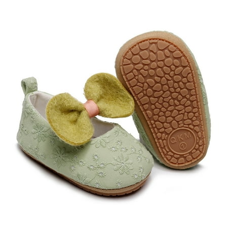 

Cathalem Baby Girl Size 4 Shoes Girls Single Shoes Floral Embroider Bowknot First Walkers Shoes Toddler Boys School Shoes Green 12 Months