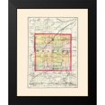 thumbnail image 2 of Walling 20x24 Black Modern Framed Museum Art Print Titled - Gratiot Michigan - Walling 1873, 2 of 5