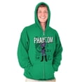 thumbnail image 5 of the Phantom Retro Comic Superhero Zip Up Hoodie Men's Women's Brisco Brands S, 5 of 6