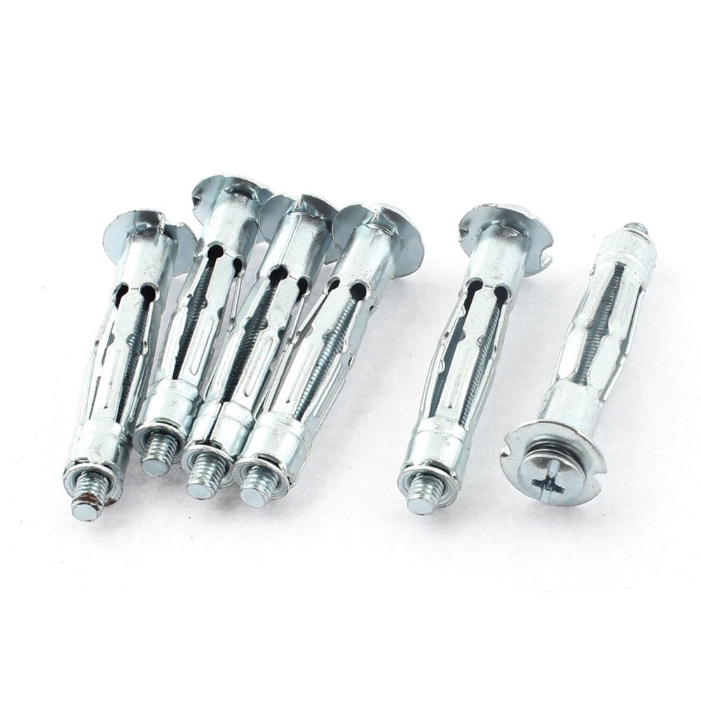 Uxcell M5 x 42mm Thread Metal Split Sleeve Expansion Anchor Bolts