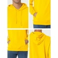 thumbnail image 6 of INSPIRE CHIC Men's Hoodie Sweatshirt Long Sleeves Solid Drawstring Pullover XL Yellow, 6 of 7