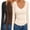 Black/Coffee/Beige, variant on 3 Pack Long Sleeve Shirts for Women Deep V Neck Basic Thermal Tops Base Layer Undershirts