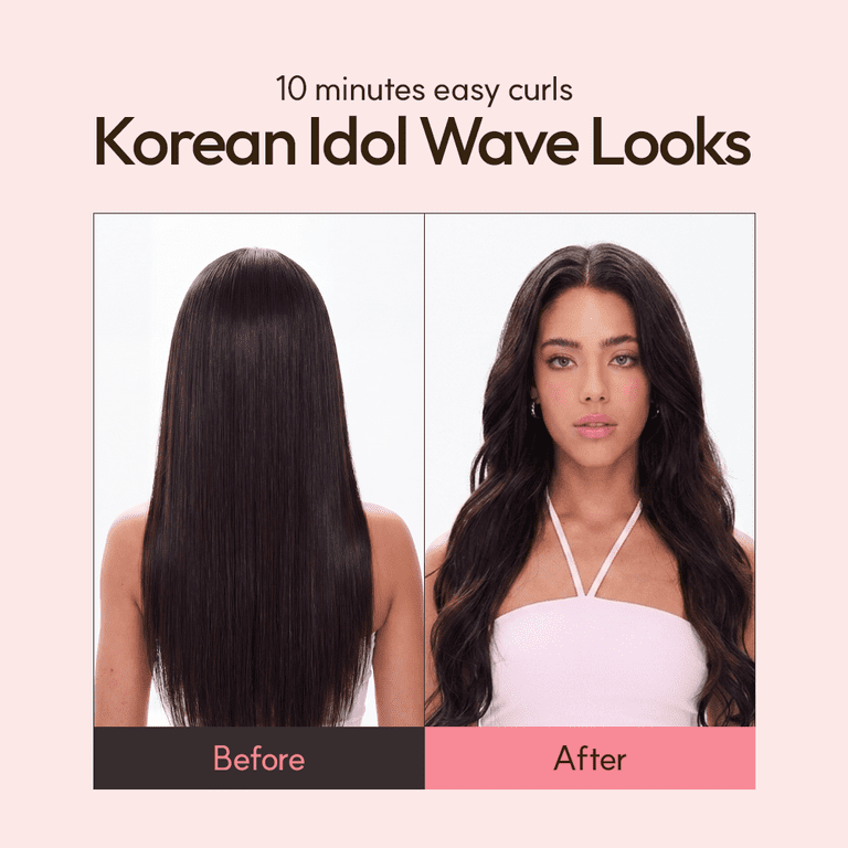 VODANA Glam Wave Pink Hair Styler Curling Iron 36mm - Walmart.com