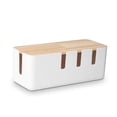 thumbnail image 1 of Caja de gestión de cables Baskiss con tapa de madera de 30,5 x 12,5 x 11,5 cm, 1 of 7