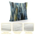 thumbnail image 4 of Nawypu  Abstract Art Cozy Pillowcase Cushion Cover, Modern Watercolor Stripes Teals Decorative Throw Pillows Covers Outdoor Pillow Case for Home Office Dorm Sofa Picnic Car, 4 of 5