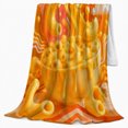thumbnail image 2 of Funny Mac Cheese Painting, Playful Artistic Scene, Warm Flannel Blanket for Living Room and Bedroom with Detailed Artwork, Art Lovers Valentine's Day Gift, Playful Home Decor, 2 of 9
