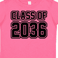 thumbnail image 4 of Inktastic Class of 2036 in Black Outlined Text Boys or Girls Toddler T-Shirt, 4 of 5