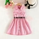 thumbnail image 1 of Conjunto de falda vaquera de verano sin mangas con cinturón para niñas pequeñas y preescolares., 1 of 6