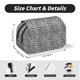thumbnail image 5 of Disketp Black Leopard Estuche de Lápices de Doble Capa con Tapa Abatible y Cremallera, Organizador Escolar para Adolescentes y Adultos, 5 of 7