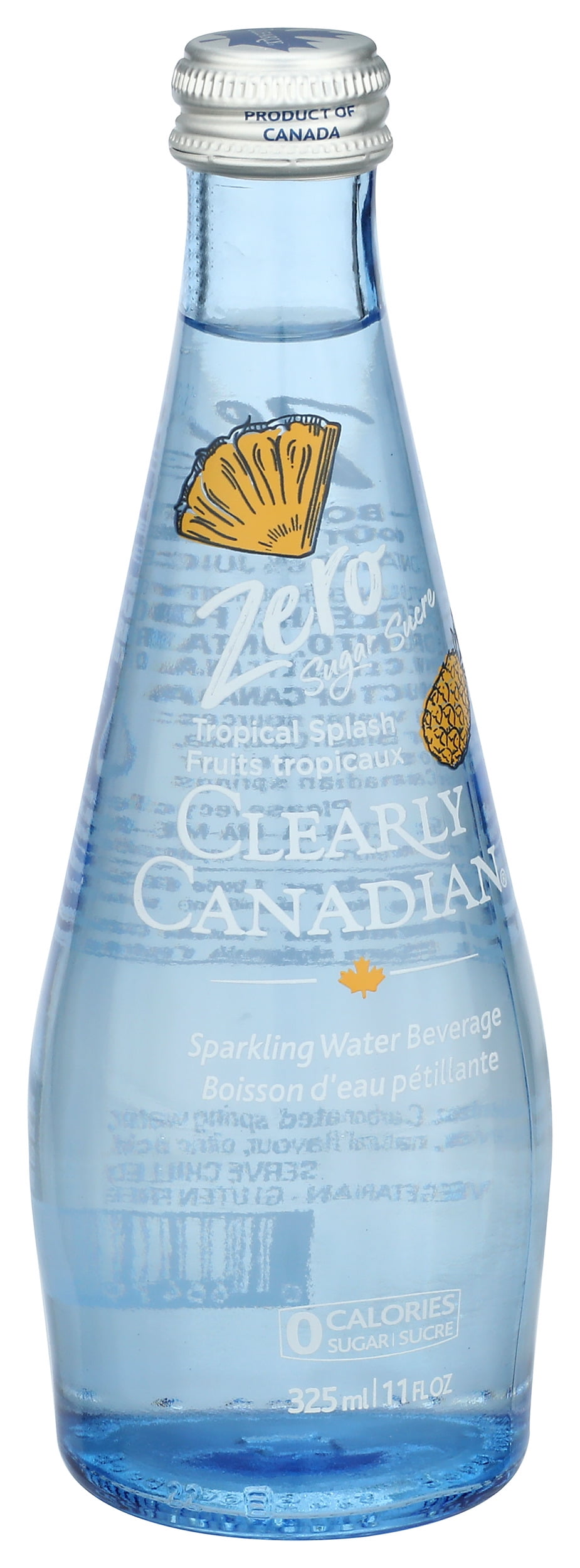 (Pack of 12), Clearly Canadian Tropical Fruit Zero Sparkling Water, 11 fl oz