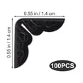 thumbnail image 6 of Ferencaa 100pcs Vintage Book Corners Book Cover Corner Protectors Book Protector Corner Guard for Scrapbook Album Notebook Furniture ( Black ), 6 of 10