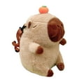thumbnail image 3 of amagogo Plush Capybara Backpack Funny Casual Lightweight Fashion Stuffed Animal Backpack Khaki, 3 of 9