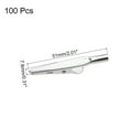 thumbnail image 2 of Uxcell 100Pcs Alligator Hair Clips, 51/34x7.8mm(LxW) Silver Metal Curls Clips, 2 of 6