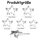 thumbnail image 3 of Juego de cortadores de galletas Laklulu, 5 piezas de diferentes tamaños, cortadores de galletas en forma de estrella de acero inoxidable, herramientas plateadas para hornear para el hogar, panadería,, 3 of 7