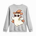 thumbnail image 5 of sdbrld Kids Boys Halloween Tops Long Sleeve Skeleton Graphic Tees Shirts Pjs for Children Grey Sizes 5-6 Years, 5 of 9