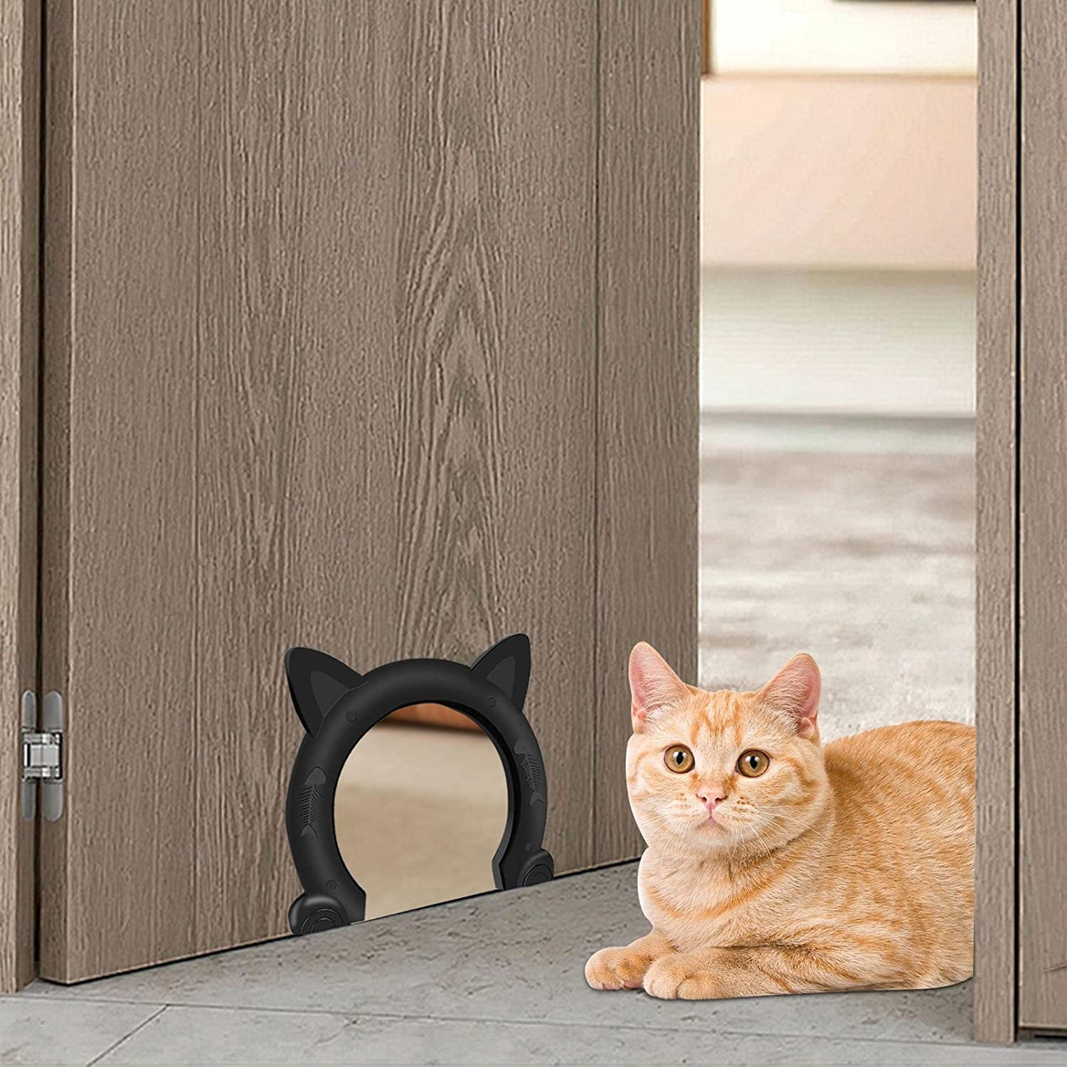 Dog Door Cat Door With Brush Interior Cat Door, Pet Door For Cats