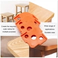 thumbnail image 4 of PEACNNG 4-piece set of woodworking semi-round corner quick locator R angle arc woodworking trimming machine semi-round corner quick positioning mold Router Bit Templates Woodworking Tool, 4 of 5