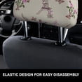 thumbnail image 6 of 2 PCS Car Headrest Cover, butterfly Tower flower Soft Car Seat Head Rest Cover Protector Interior Car Accessories Seat Covers for Cars Truck Auto Only Covers, 6 of 8