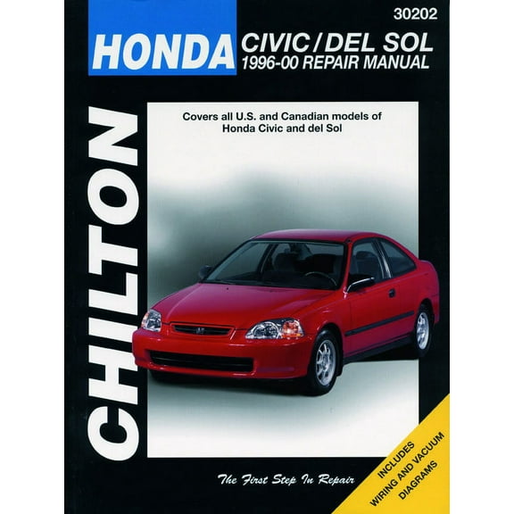 Honda Civic, CRX & del Sol (1996-00) Chilton Repair Manual (USA) ^