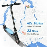 iScooter 500W Electric Scooter for Adults,23 Miles & 22 MPH Max,Extra-Wide Pedals, 10 Pneumatic Tires Portable Folding Design,Commuting E-Scooter Christmas Gifts