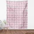 thumbnail image 4 of Ambesonne Bohemian Fabric by the Yard Upholstery, Bow Like Lines Abstract, 10 Yards, Coral and Sky Blue, 4 of 5