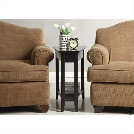 Convenience Concepts American Heritage Wedge End Table Black