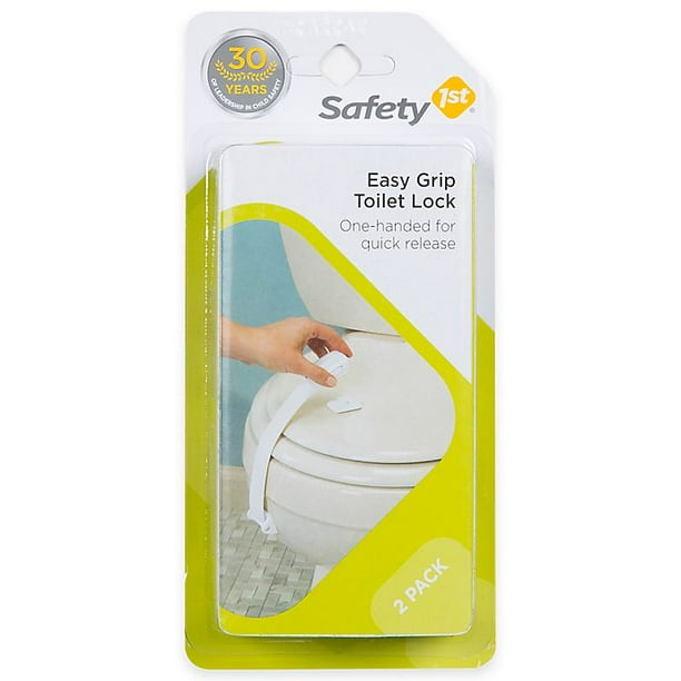 Safety 1st 2Pack Easy Grip Toilet Lock in White