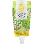 704-4747 Green Decorating Icing 8 Ounce, With Plastic Tips