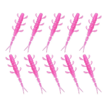 Huhudde 10pcs Fishing Lure Wobblers Split Tail Lures for Trout Fishing Soft Baits 4cm 0.35g Swimbaits Artificial Baits